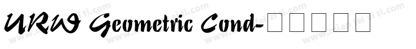 URW Geometric Cond字体转换